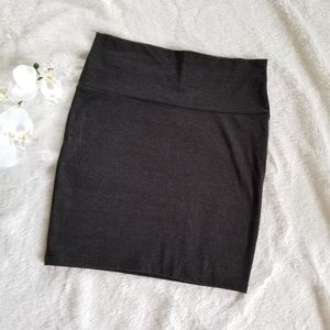 Charcoal Bodycon Skirt